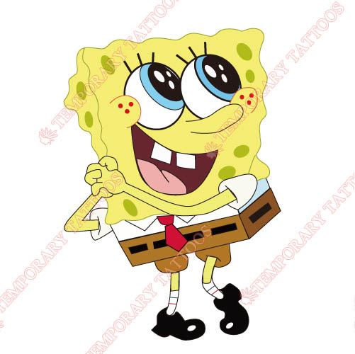 SpongeBob SquarePants Customize Temporary Tattoos Stickers NO.855